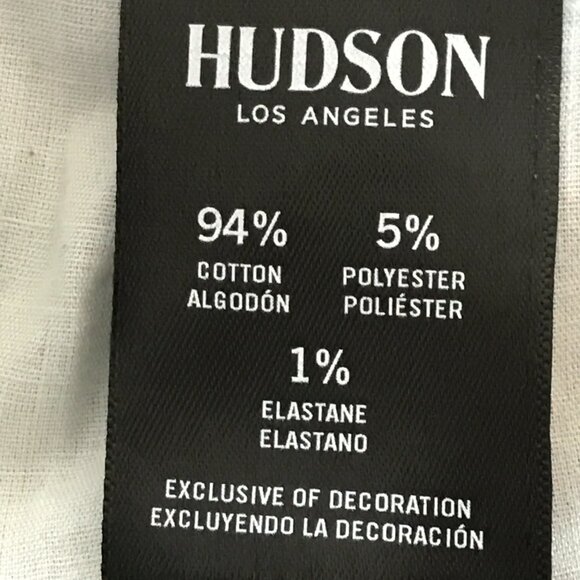 Hudson Icy Blue Jeans Women 10 Blue Mid Rise Flap Pocket Medium Wash Stretch - Picture 13 of 15